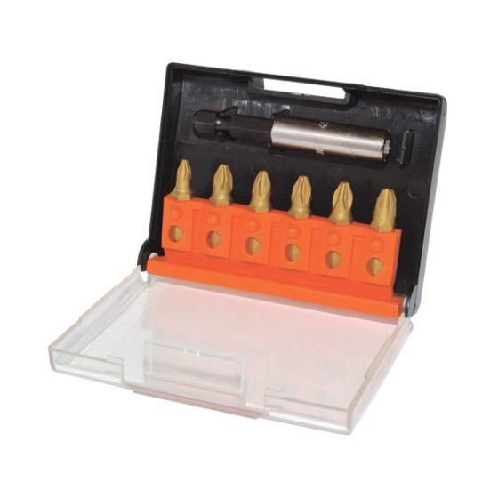 Screwdriver Bit Set/7 - TiN PZ Screwdriver Bit Set/7 - TiN PZ