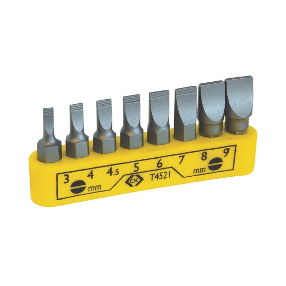 Screwdriver Bit Set/8 Slotted Carl Kammerling International Limited