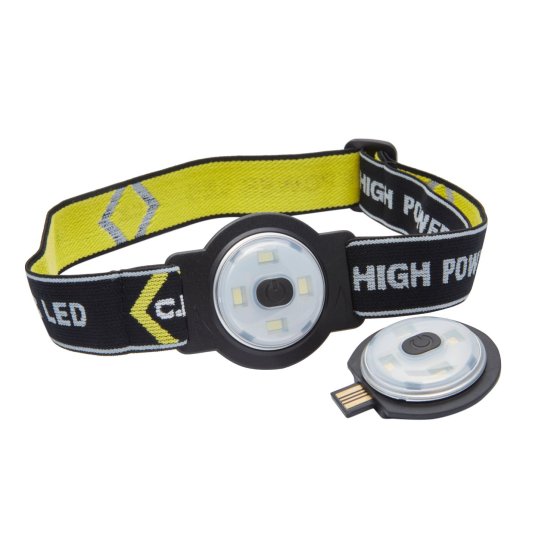 LED Head Torch Twin Pack USB