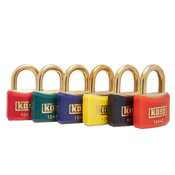 124 Coloured Brass Padlocks 124 Coloured Brass Padlocks