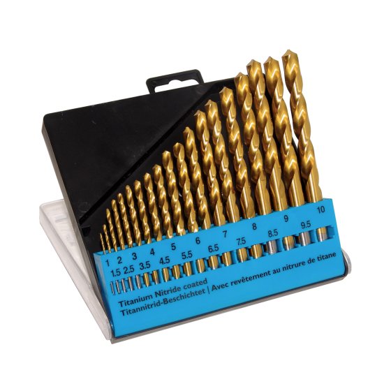 TiN Drill Bit Set of 19 TiN Drill Bit Set of 19